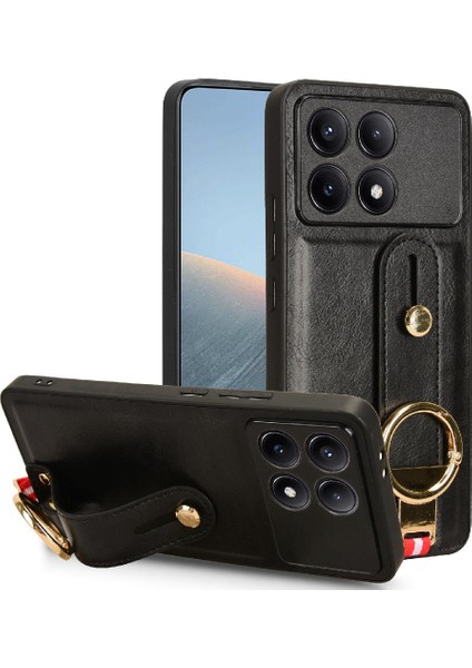 Xiaomi Poco X6 Pro Premium Pu Deri Bilek Kayışı Uyumluluk (Yurt Dışından)
