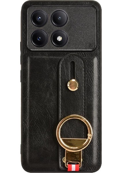 Xiaomi Poco X6 Pro Premium Pu Deri Bilek Kayışı Uyumluluk (Yurt Dışından)