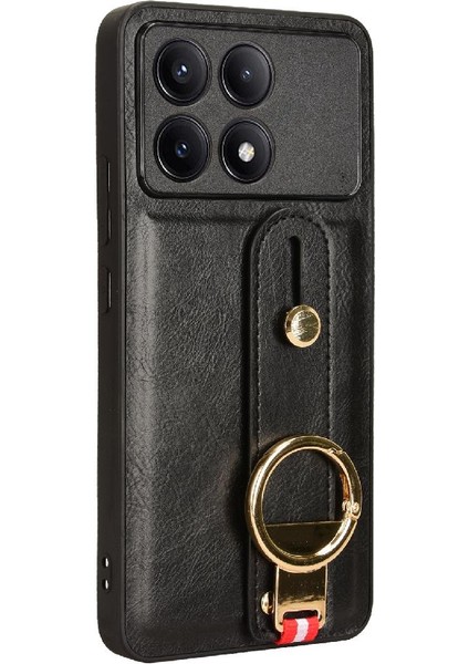 Xiaomi Poco X6 Pro Premium Pu Deri Bilek Kayışı Uyumluluk (Yurt Dışından)