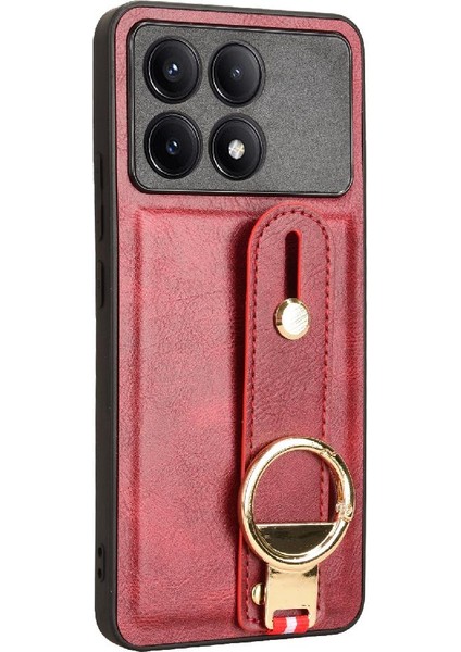 Xiaomi Poco X6 Pro Premium Pu Deri Bilek Kayışı Uyumluluk (Yurt Dışından)