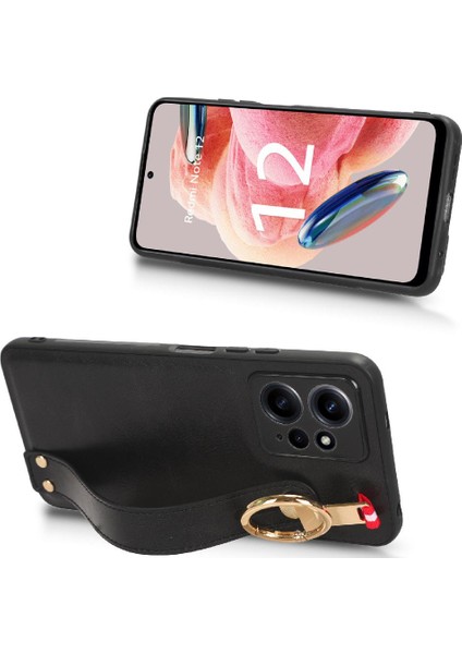 Xiaomi Redmi Için Not 12 4g Bilek Kayışı Premium Pu Deri Kılıf (Yurt Dışından) fiyatları