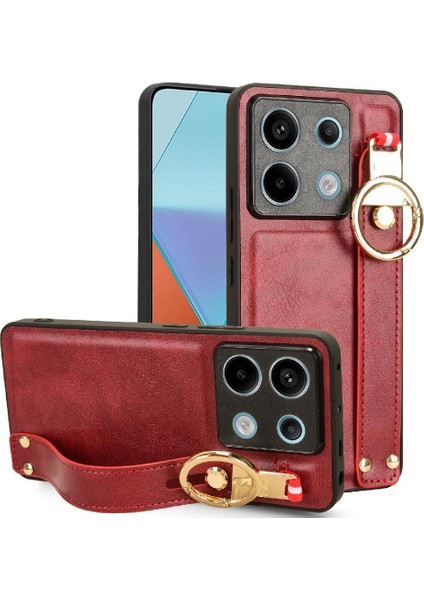 Xiaomi Redmi Not Için Kılıf 13 Pro 5g Bilek Kayışı Premium Pu Deri (Yurt Dışından)