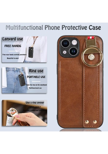 IPhone 12 Için Kılıf Mini Bilek Kayışı Kolaylık Uyumluluk Premium Pu (Yurt Dışından)