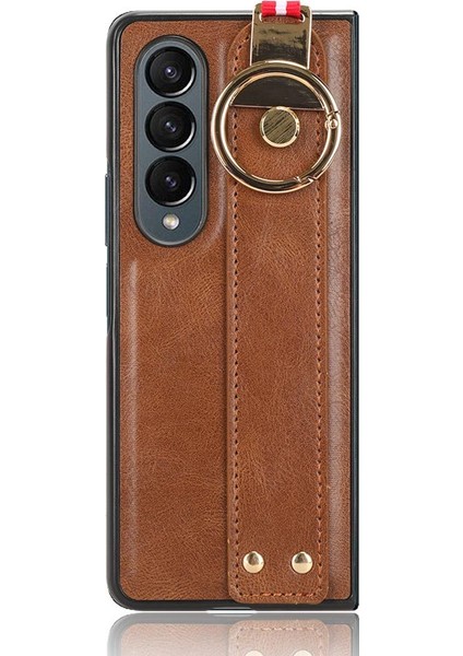 Samsung Galaxy Z Için Kılıf Fold 4 Uyumluluk Kolaylık Bilek Kayışı Pu (Yurt Dışından)