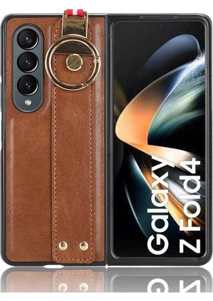 Samsung Galaxy Z Için Kılıf Fold 4 Uyumluluk Kolaylık Bilek Kayışı Pu (Yurt Dışından)