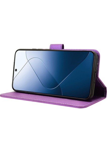 Xiaomi 14 Pro 5g Kickstand Kapak Manyetik Cüzdan Kart Tutucu (Yurt Dışından)