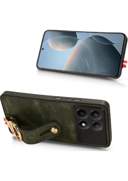 Xiaomi Poco X6 Pro Premium Pu Deri Bilek Kayışı Uyumluluk (Yurt Dışından)