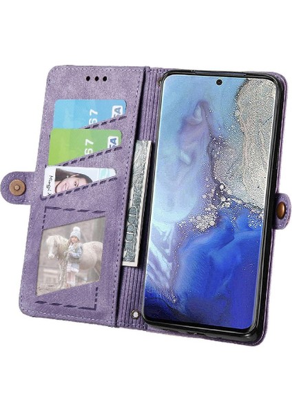 Samsung Galaxy S20 Için Flip Case Artı Kapak Çevirin Deri Kılıf Darbeye (Yurt Dışından)