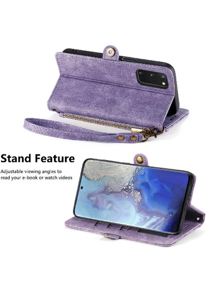 Samsung Galaxy S20 Için Flip Case Artı Kapak Çevirin Deri Kılıf Darbeye (Yurt Dışından)