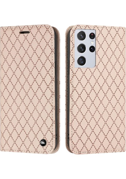 Samsung Galaxy S21 Ultra Flip Kart Yuvaları Tutucu Cüzdan Iş Için Kılıf (Yurt Dışından)