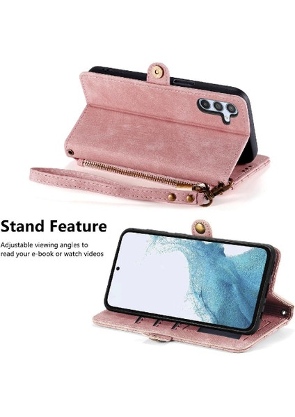 Samsung Galaxy A54 5g Için Flip Case Basit Iş Deri Kılıf Flip (Yurt Dışından)