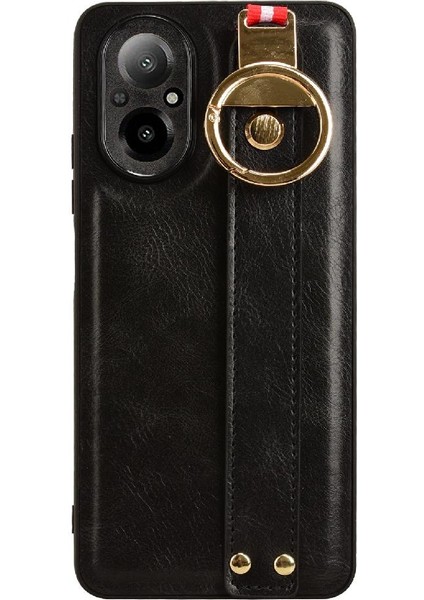 Realme C67 4g Kolaylık Uyumluluk Bilek Kayışı Premium Pu Için Kılıf (Yurt Dışından)