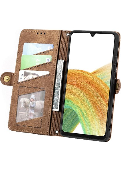 Samsung Galaxy A33 5g Için Flip Case Darbeye Basit Iş Kapak Çevirin (Yurt Dışından) indirimleri