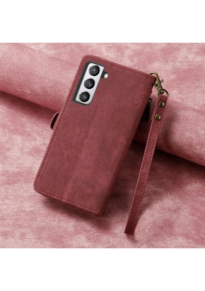 Samsung Galaxy S21 Fe Cüzdan Basit Iş Deri Kılıf Için Flip Case (Yurt Dışından)