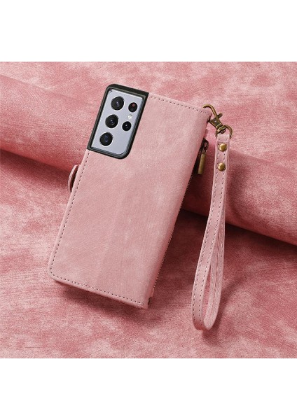 Samsung Galaxy S21 Ultra Darbeye Deri Kılıf Için Flip Case Basit (Yurt Dışından) fırsatları