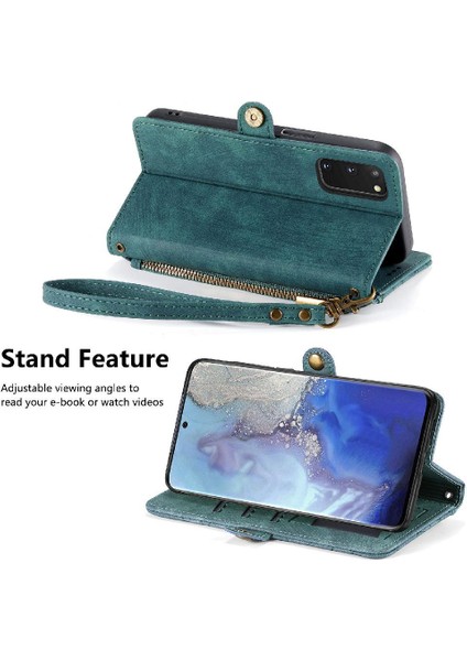 Samsung Galaxy S20 Için Flip Case Artı Kapak Çevirin Deri Kılıf Darbeye (Yurt Dışından)