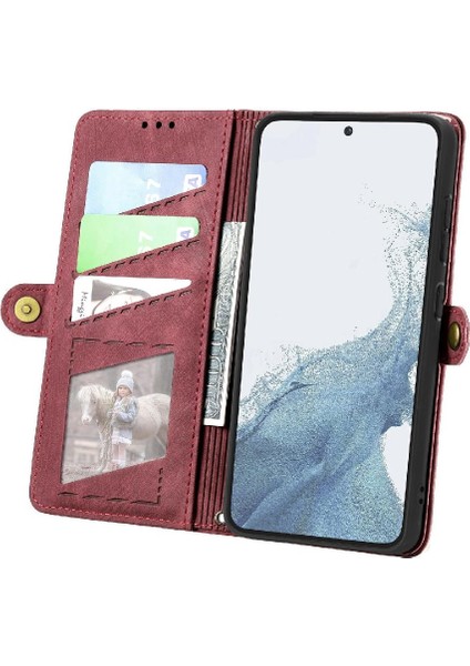 Samsung Galaxy S23 Basit Iş Deri Kılıf Için Flip Case Cüzdan Flip (Yurt Dışından) modelleri