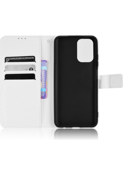 Xiaomi Redmi Not 10 4g Kapak Için Kickstand Manyetik Cüzdan Kart (Yurt Dışından)