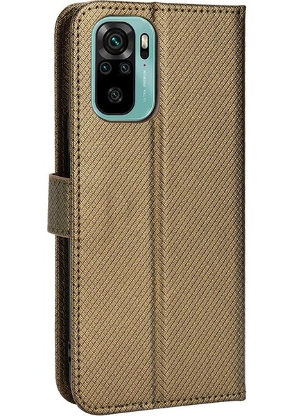 Xiaomi Redmi Not 10 4g Kapak Için Kickstand Manyetik Cüzdan Kart (Yurt Dışından)