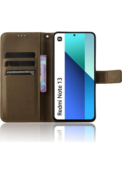 Xiaomi Redmi Için Not 13 4g Kapak Kart Tutucu Kickstand Manyetik (Yurt Dışından)