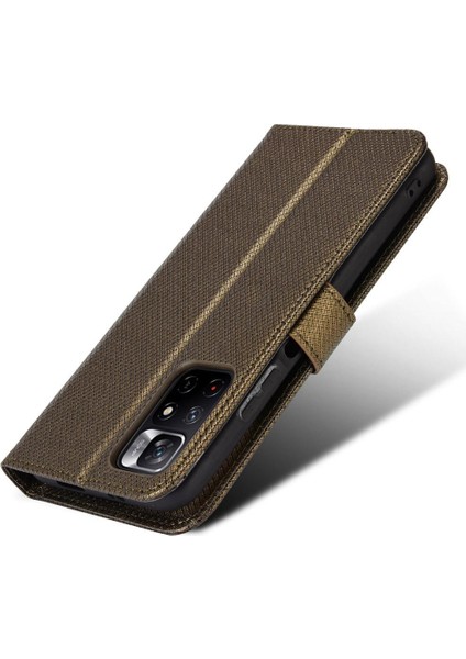 Xiaomi Redmi Için Not 11 5g Manyetik Cüzdan Kapak Kart Tutucu (Yurt Dışından)