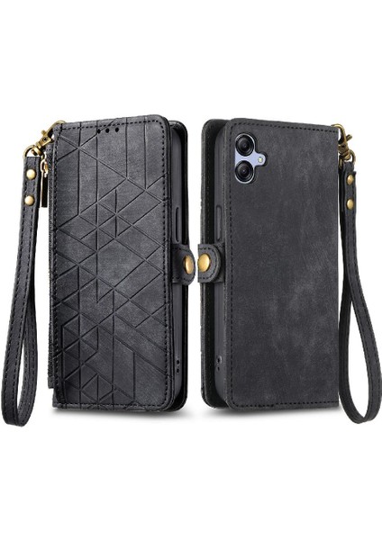 Samsung Galaxy A04E Flip Kapak Için Flip Case Darbeye Cüzdan Basit (Yurt Dışından)