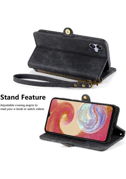 Samsung Galaxy A04E Flip Kapak Için Flip Case Darbeye Cüzdan Basit (Yurt Dışından) indirimleri