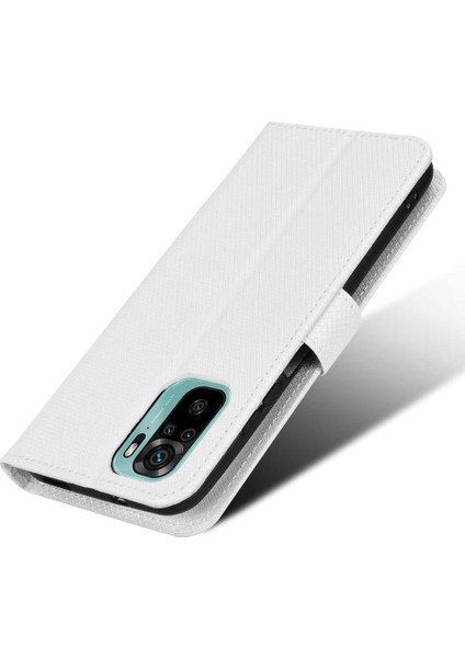 Xiaomi Redmi Not 10S Için Kılıf Kickstand Manyetik Cüzdan Kapak Kart Tutucu (Yurt Dışından)