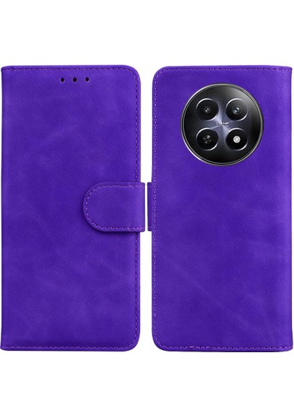 Realme 12 5g Için Flip Case Standı Tutucu Premium Pu Deri Manyetik Kart (Yurt Dışından)