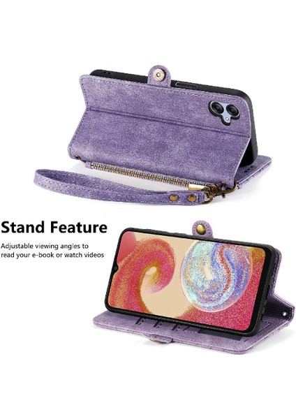 Samsung Galaxy A04E Flip Kapak Için Flip Case Darbeye Cüzdan Basit (Yurt Dışından) modelleri