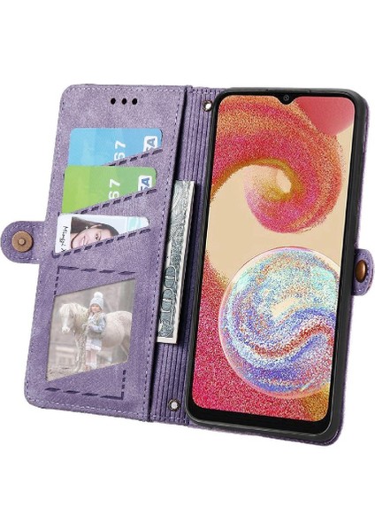 Samsung Galaxy A04E Flip Kapak Için Flip Case Darbeye Cüzdan Basit (Yurt Dışından) fırsatları