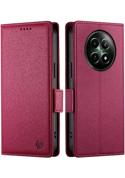 Realme 12 5g Günlük Kullanım Için Flip Case Iş Cüzdan Kart Yuvaları Flip (Yurt Dışından)