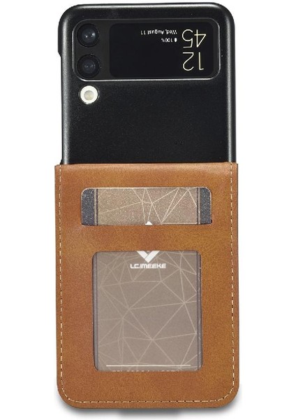 Samsung Galaxy Z Flip 3 Kart Yuvaları Cüzdan Tutucu ile Buzağı Flip (Yurt Dışından)