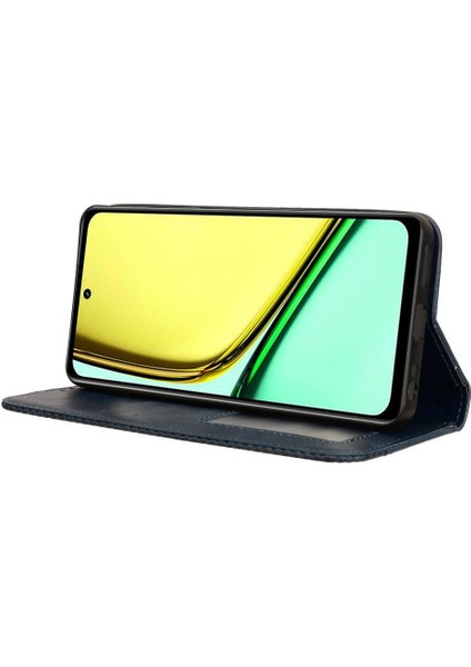 Realme 12 Lite 4g Cüzdan Pu Deri Manyetik Kapatma Için Kılıf (Yurt Dışından)