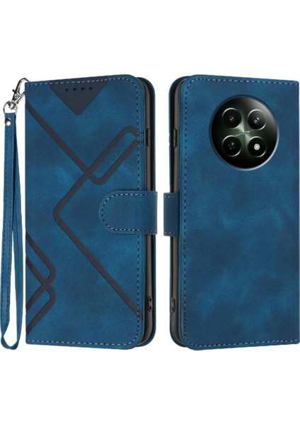 Realme 12 5g Manyetik Kapak Için Flip Case Pu Deri Kart ile Cüzdan Çevirin (Yurt Dışından)