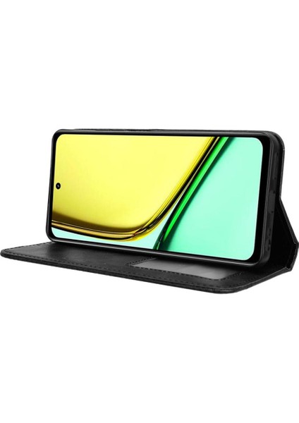 Realme 12 Lite 4g Cüzdan Pu Deri Manyetik Kapatma Için Kılıf (Yurt Dışından)