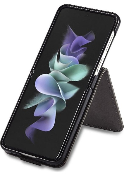 Samsung Galaxy Z Flip 3 Kart Yuvaları Cüzdan Tutucu ile Buzağı Flip (Yurt Dışından)