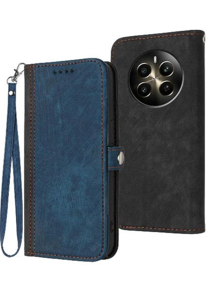 Realme 12 Pro Flip Folio Kitap Için Kılıf Kickstand Koruyucu Cüzdan Pu ile (Yurt Dışından)