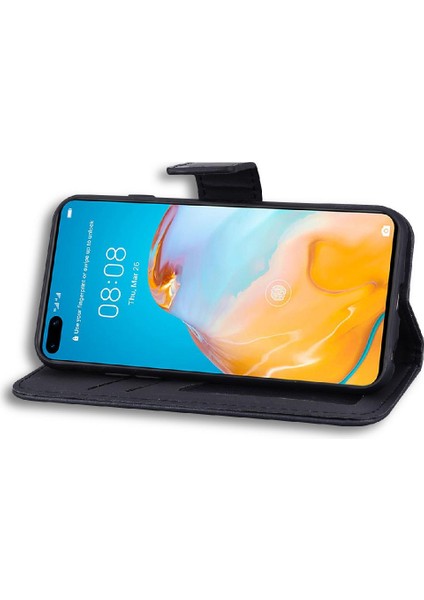 Huawei P40 Için Flip Case Cüzdan Kılıf Kapak Kapak Basit Iş (Yurt Dışından) indirimleri