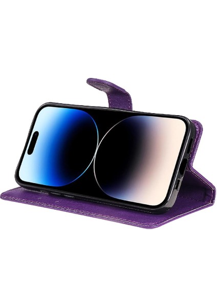 Iphone 15 Pro Için Flip Case Yüksek Kaliteli Deri Iş Cüzdan Telefon (Yurt Dışından)