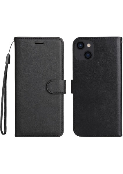 Kart Yuvası ile iphone 14 Için Flip Case Artı Yüksek Kaliteli Deri Klasik (Yurt Dışından)
