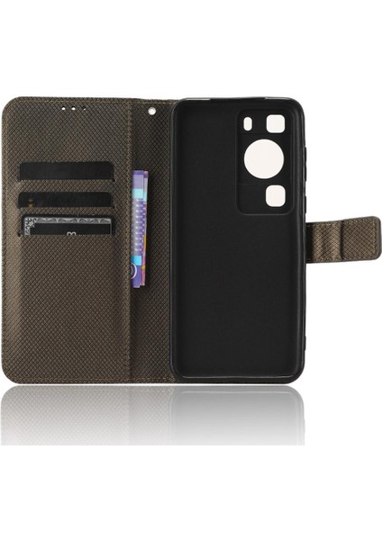 Huawei Için Kılıf P60/P60 Pro Kapak Kickstand Manyetik Cüzdan Kart Tutucu (Yurt Dışından) indirimleri