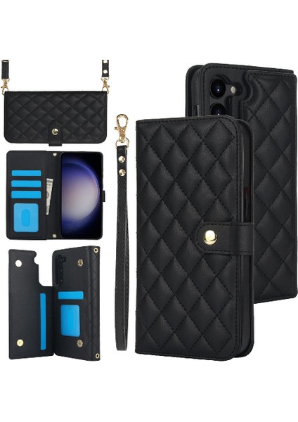 Samsung Galaxy S22 Artı Crossbody Tarzı 5 Kart Yuvaları Standı (Yurt Dışından)