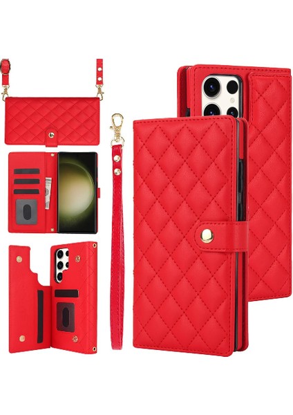 Samsung Galaxy S23 Ultra Standı Fonksiyonu ile Crossbody Tarzı 5 (Yurt Dışından)