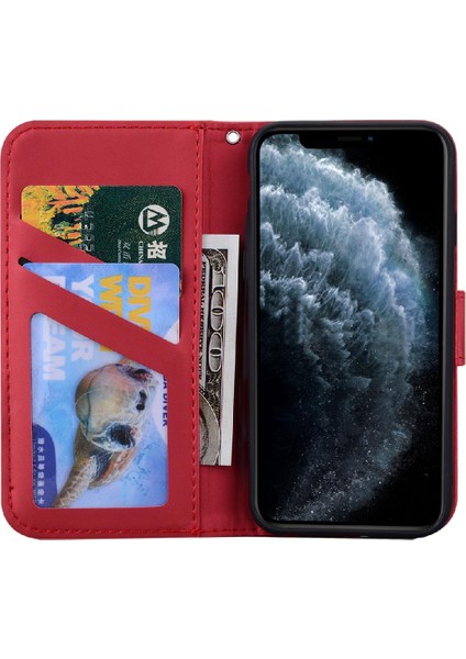 IPhone 11 Için Flip Case Pro Max Deri Kılıf Darbeye Basit Iş (Yurt Dışından)