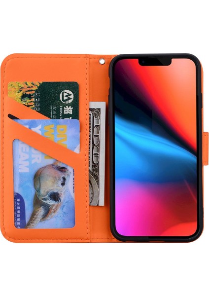 IPhone 13 Için Flip Case Pro Max Basit Iş Kapak Çevirin Deri Kılıf (Yurt Dışından)