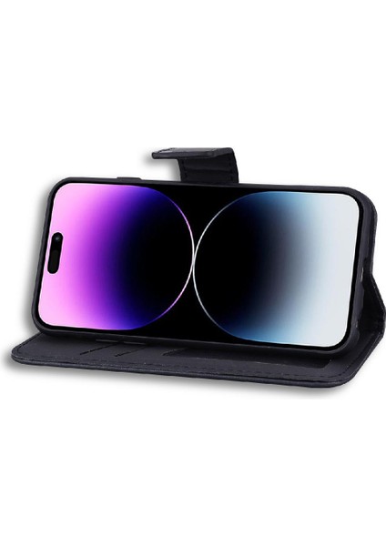 IPhone 14 Için Flip Case Pro Max Kapak Çevirin Deri Kılıf Basit Iş (Yurt Dışından)