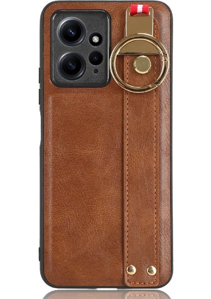 Xiaomi Redmi Için Not 12 4g Bilek Kayışı Premium Pu Deri Kılıf (Yurt Dışından)