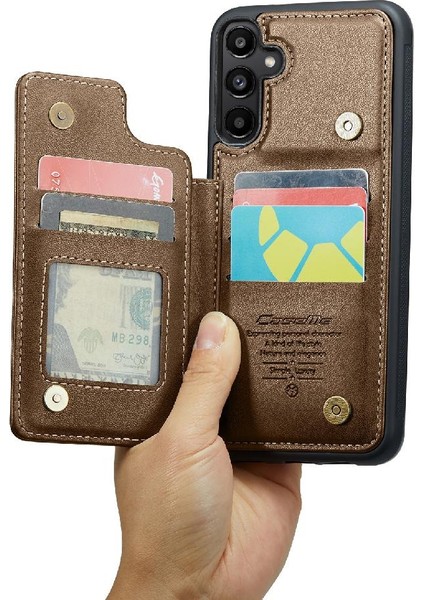 Samsung Galaxy Caseme 5g Pu Deri Ince Darbeye Dayanıklı Caseme Cüzdan Kılıf (Yurt Dışından)