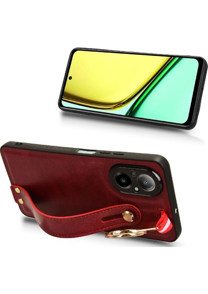 Realme C67 4g Kolaylık Uyumluluk Bilek Kayışı Premium Pu Için Kılıf (Yurt Dışından) modelleri